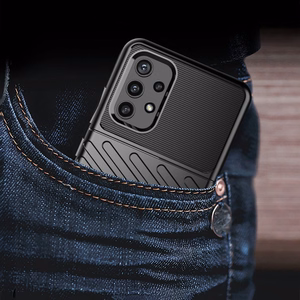 Thunder Case Joustava Kova Rugged Cover TPU Case Samsung Galaxy A72 4G sininen