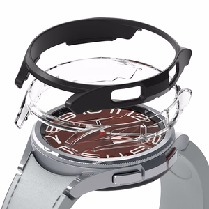 Ringke Slim 2-pack Suojakuori Samsung Galaxy Watch 6 Classic 43mm:lle - Musta ja Läpinäkyvä