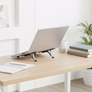 Pöytäteline kannettavalle tietokoneelle ja tabletille taitettava Forcell F-Grip Fold Stand H Pro harmaa