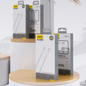 Dudao L9C Max 240W PD USB-C - USB-C Kaapeli 1,2m - Valkoinen