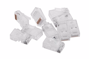Cablexpert PLUG3UP6/100 johtoliitin 1 läpinäkyvä