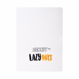 Snoopy Lazy Days A5 -muistikirja pehmopintaisella kannella