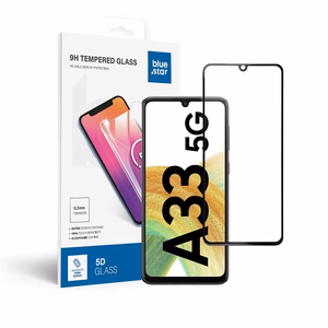 Suojalasi Blue Star - SAMSUNG A33 5G koko näytön (kehyksellä, pienikokoinen) - musta