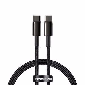 Baseus CATWJ-01 USB-C - USB-C PD QC cable 100W 5A 1m - black