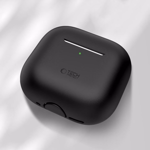 Tech-Protect Silikoninen Suojakuori Apple AirPods 4:lle - musta