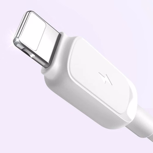 Joyroom Multi-Color Series A14 Lightning / USB-A 2.4A 1.2m Kaapeli - valkoinen