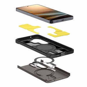 Spigen Tough Armor Mag MagSafe Suojakuori Samsung Galaxy S26 Ultra:lle - harmaa