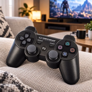 Esperanza EGG109K peliohjain musta Bluetooth Joystick analoginen Playstation 3