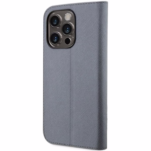 Karl Lagerfeld KLBKP14XSANKCPG iPhone 14 Pro Max 6.7" bookcase silver/silver Saffiano Karl & Choupette