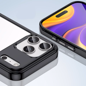 Outer Space Suojakuori iPhone 17 Pro:lle - Musta Läpinäkyvä