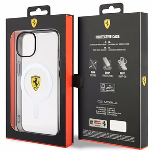 Ferrari FEHMP14MURKT iPhone 14 Plus 6.7" kirkas/läpinäkyvä hardcase Outline Magsafe