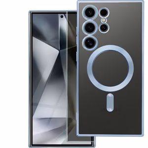 Suojakuori Samsung S25 FE:lle Electro Mag Cover yhteensopiva MagSafen kanssa sininen