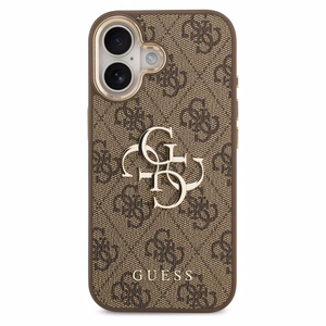 Guess 4G Big 4G Classic Logo -suojakuori iPhone 17 - ruskea ja kulta