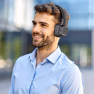Blavec Over-ear Bluetooth Headphones BO-11 Bass Admiral (BO11-B) black (damaged packaging)
