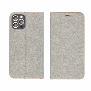 LUNA Book Gold -suojakuori Xiaomi Redmi Note 15 Pro Plus 5G:lle, hopea