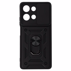 Slide Camera Armor Suojakuori Motorola Moto G75 5G:lle musta