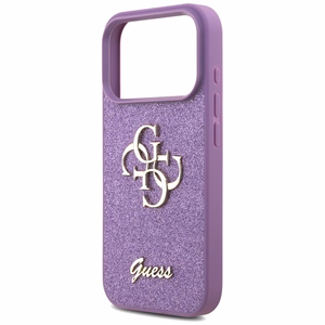 Guess Fixed Glitter Big 4G Suojakuori iPhone 17 Prolle - violetti