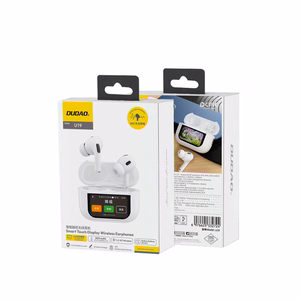 Dudao U19 in-ear TWS langattomat Bluetooth 5.3 kuulokkeet LED-näytöllä - valkoinen