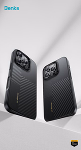 Benks Montage Magnetic Armor Pro Kevlar Case Metal Frame 600D+1500D (MF65) for Iphone 16 Pro black (Camera Control Button)