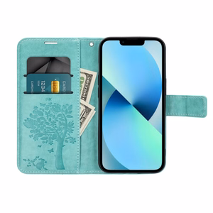 MEZZO Book Suojakuori Samsung A37 5G:lle puu vihreä