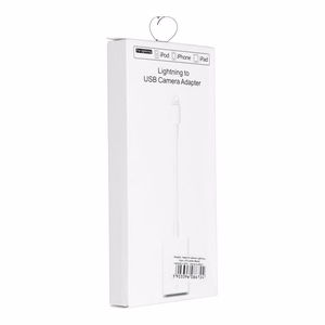 Sovitin OTG USB A (naaras) - Lightning (uros) valkoinen