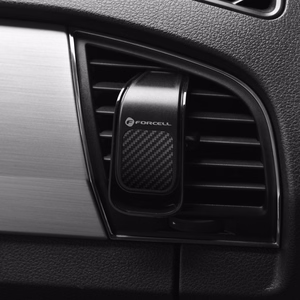Auton puhelimen pidike Forcell F-Grip Carbon B060 ilmanvaihtoaukkoon musta