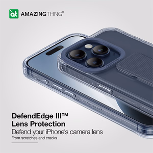 Amazing Thing Titan Pro Holder Case 10FT IP156.7PTHBU for Iphone 15 Pro Max navy with stand