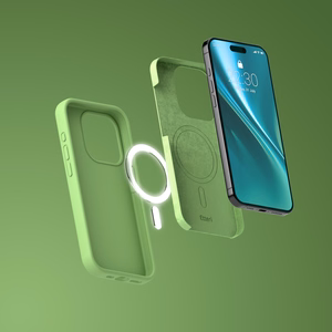 Etteri Silikoninen Mag suojakuori iPhone 14 6,1:lle vaaleanvihreä