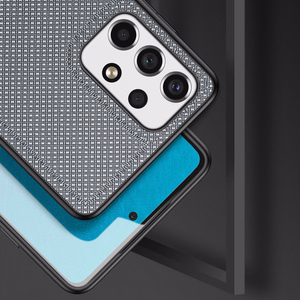 Dux Ducis Fino kotelo on valmistettu nylon materiaalista Samsung Galaxy A73 sininen