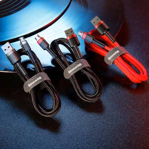 Baseus Cafule Micro USB -kaapeli 2A 3m (musta+punainen)