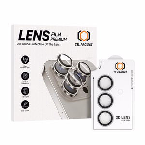 Tempered glass Tel Protect 3D Lens on camera for Samsung Galaxy S25 Plus transparent (lens 3 pieces)