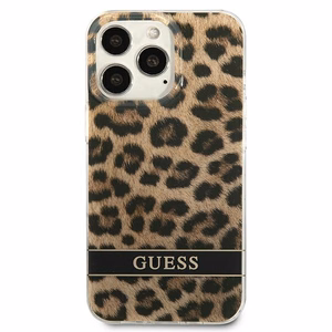 Guess GUHCP13LHSLEOW iPhone 13 Pro / 13 6.1" ruskea/ruskea kovakotelo Leopardi