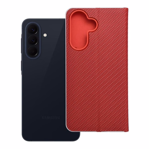 Luna Book Carbon läppäsuojakuori Samsung A57 5G:lle - punainen