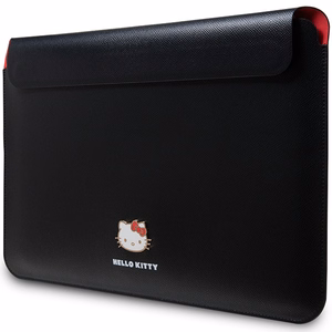 Hello Kitty PU Metal Logo suojus 14 tuuman kannettavalle - musta