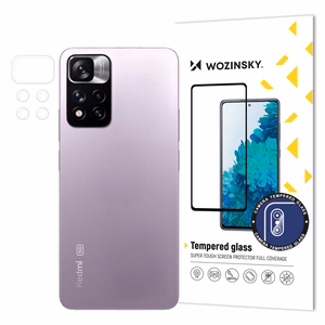 Wozinsky Camera Glass 9H Full Camera karkaistu lasi Xiaomi Redmi Note 11 Pro + kamera