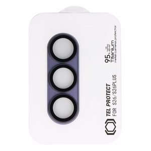Karkaistu lasi Tel Protect 95% AR+AF Full Metal Camera Protector kameralle Samsung Galaxy S26 Ultra violetti (kamerasaareke)