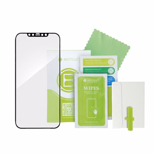 Bestsuit Flex-Buffer Hybrid Glass 5D with antibacterial Biomaster coating for Apple iPhone 12 mini BLACK