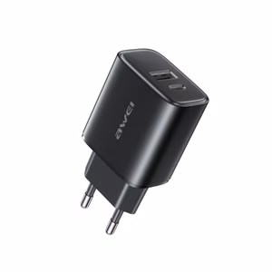 Laturi Awei PD85-EU 22.5W USB-A/USB-C musta
