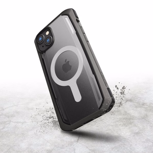 Raptic X-Doria Secure Case iPhone 14 Pro Max MagSafe panssaroitu suojus musta