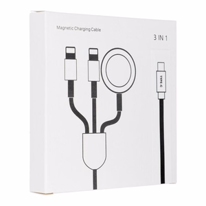 Kaapeli 3in1 Type C - 2 x Lightning / Apple Watch 3W 2A C3168 1,2 m valkoinen