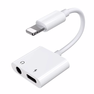 Joyroom S-Y104 kuuloke Sovitin Lightning - Lightning / mini jack 3.5 mm valkoinen