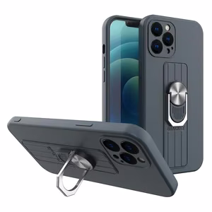 Ring Case silikoni tapauksessa sormi ote ja jalusta Samsung Galaxy A32 5G tummansininen tummansininen