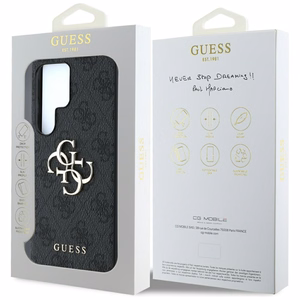 Guess Big 4G Logo Classic Logo Suojakuori Samsung Galaxy S25 Ultralle musta