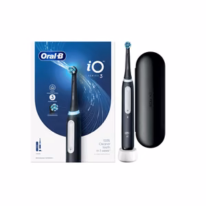Oral-B iO3 Series – rechargeable electric toothbrush, 1 brush head, 3 cleaning modes, black