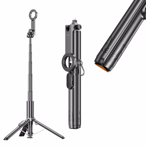 Blavec Selfie Stick Aluminium Fusion P-12 Magsafe Auto pop jalusta + kauko-ohjain 1,60 m (SSFP12-MTRAPB160) musta