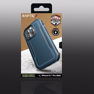 Raptic X-Doria Fort Case iPhone 14 Pro MagSafe panssaroitu sininen suojus