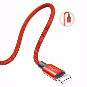 USB Cable Baseus "Yiven" Red "Lightning" 180cm