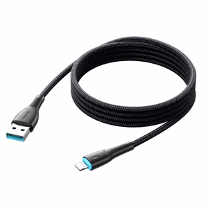 Joyroom Starry Series SA32-AL3 3A USB-A / Lightning kaapeli 1m - musta