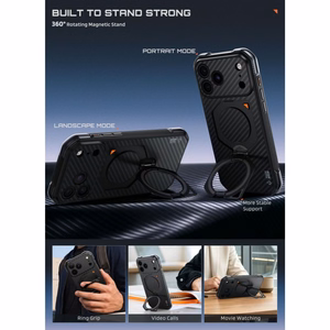 Supcase UB Aero MagSafe Aramid  iPhone 18 Pro Max / 17 Pro Max kuori, musta