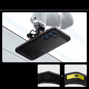 Spigen Tough Armor MagSafe suojakuori Samsung Galaxy S25 -puhelimelle musta